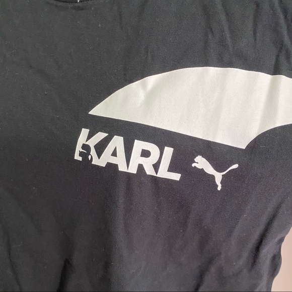 PUMA X KARL LAGERFELD LOGO TEE SZ SMALL - Picture 9 of 11